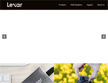 Tablet Screenshot of lexar.com